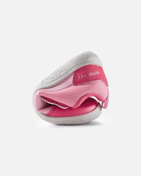 Reimatec tepastelu paljasjalkakengät Sunset pink, kenkä rullattuna